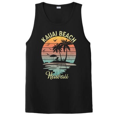 Family Vacation Retro Vintage Hawaii Kauai Beach Gift PosiCharge Competitor Tank