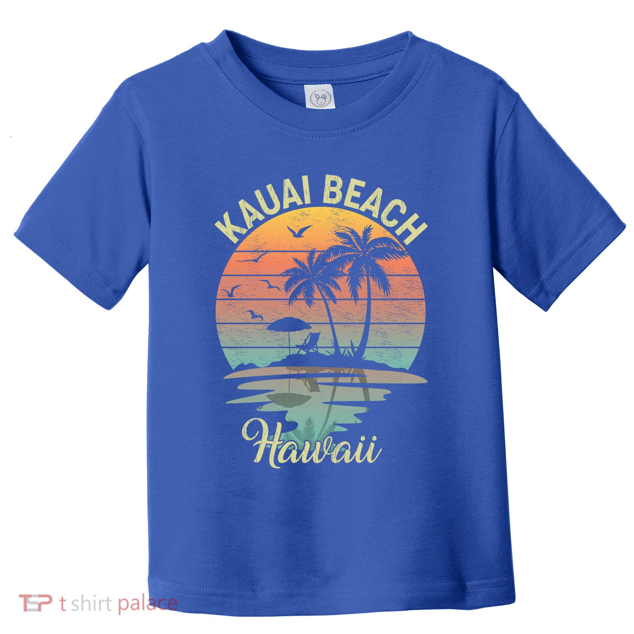 Family Vacation Retro Vintage Hawaii Kauai Beach Gift Toddler T-Shirt