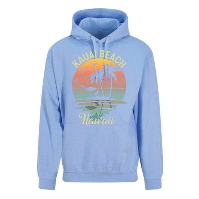 Family Vacation Retro Vintage Hawaii Kauai Beach Gift Unisex Surf Hoodie