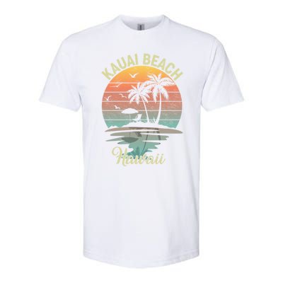 Family Vacation Retro Vintage Hawaii Kauai Beach Gift Softstyle CVC T-Shirt