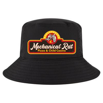 Funny Vintage Retro Mechanical Rat Pizza And Child Casino Cool Comfort Performance Bucket Hat