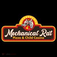 Funny Vintage Retro Mechanical Rat Pizza And Child Casino Tall T-Shirt