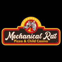 Funny Vintage Retro Mechanical Rat Pizza And Child Casino Backpack