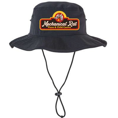 Funny Vintage Retro Mechanical Rat Pizza And Child Casino Bucket Hat