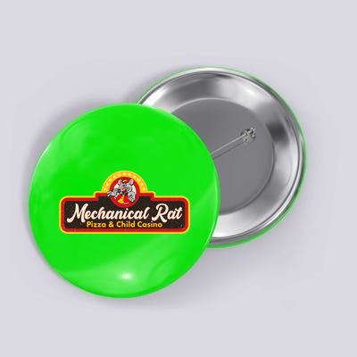 Funny Vintage Retro Mechanical Rat Pizza And Child Casino Button