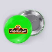 Funny Vintage Retro Mechanical Rat Pizza And Child Casino Button