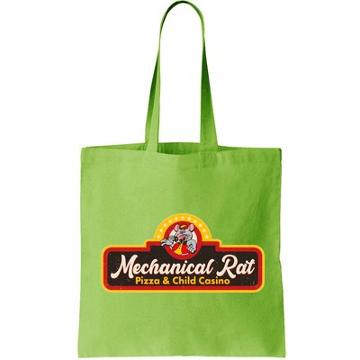 Funny Vintage Retro Mechanical Rat Pizza And Child Casino Bag
