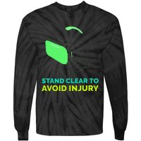 Funny Virtual Reality Hazard VR Stay Clear To Avoid Injury Tie-Dye Long Sleeve Shirt