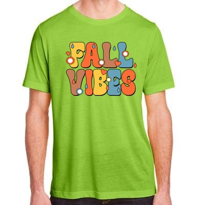 Fall Vibes Retro Groovy Cute Adult ChromaSoft Performance T-Shirt