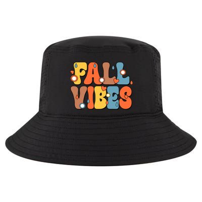 Fall Vibes Retro Groovy Cute Cool Comfort Performance Bucket Hat