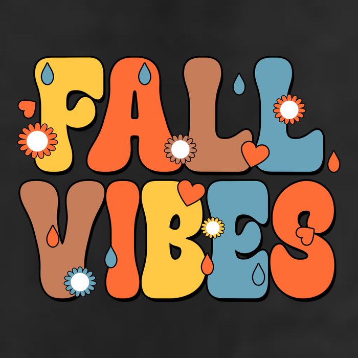Fall Vibes Retro Groovy Cute Garment-Dyed Heavyweight T-Shirt