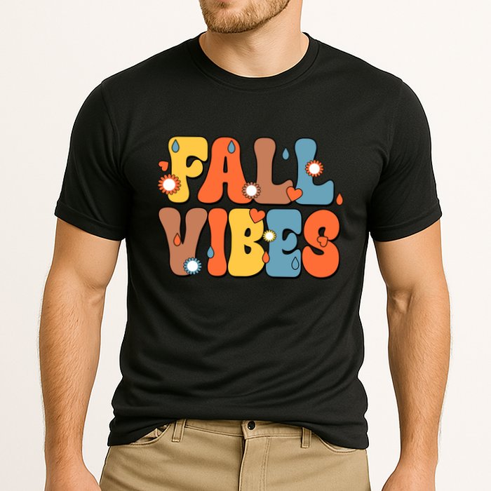 Fall Vibes Retro Groovy Cute Performance Shirt