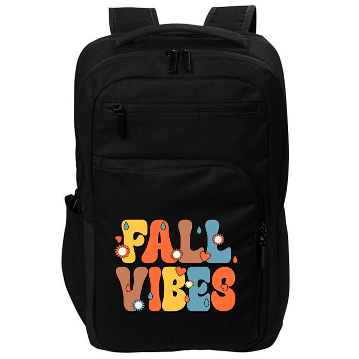 Fall Vibes Retro Groovy Cute Impact Tech Backpack