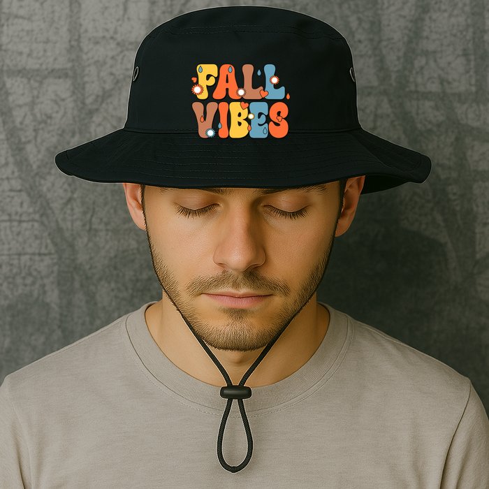 Fall Vibes Retro Groovy Cute Bucket Hat