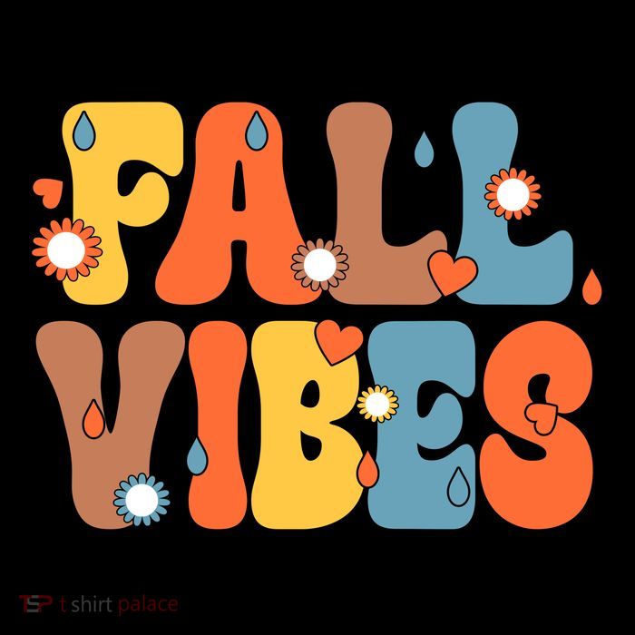 Fall Vibes Retro Groovy Cute Youth Performance Sprint T-Shirt