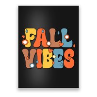 Fall Vibes Retro Groovy Cute Poster