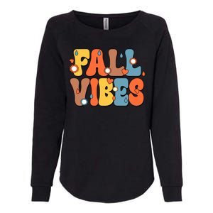 Fall Vibes Retro Groovy Cute Womens California Wash Sweatshirt