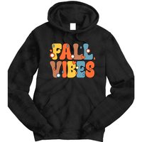 Fall Vibes Retro Groovy Cute Tie Dye Hoodie