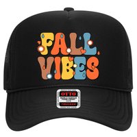 Fall Vibes Retro Groovy Cute Trucker Hat