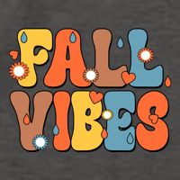 Fall Vibes Retro Groovy Cute Vector Backpack