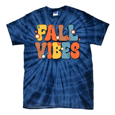 Fall Vibes Retro Groovy Cute Tie-Dye T-Shirt