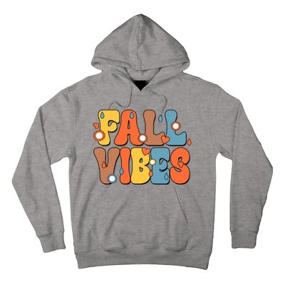 Fall Vibes Retro Groovy Cute Hoodie