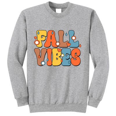 Fall Vibes Retro Groovy Cute Sweatshirt