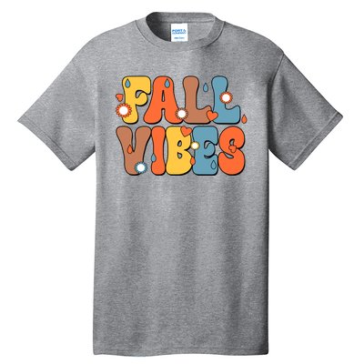 Fall Vibes Retro Groovy Cute Tall T-Shirt