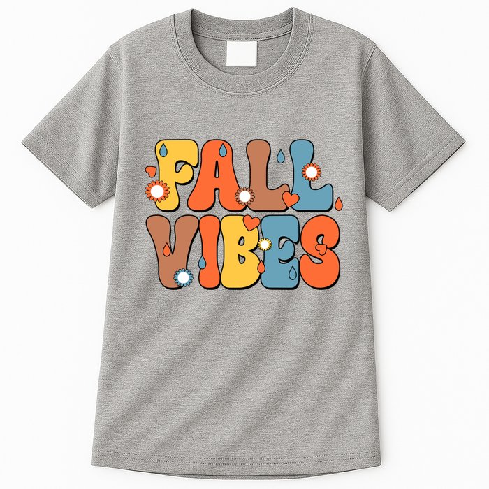 Fall Vibes Retro Groovy Cute Tall T-Shirt