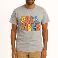 Fall Vibes Retro Groovy Cute Tall T-Shirt