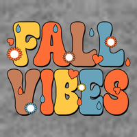 Fall Vibes Retro Groovy Cute Tall T-Shirt