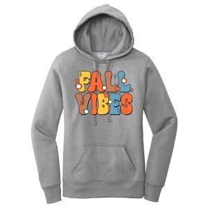 Fall Vibes Retro Groovy Cute Women's Pullover Hoodie