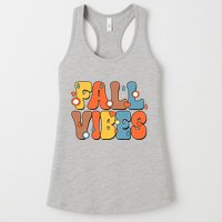 Fall Vibes Retro Groovy Cute Womens Tank Top