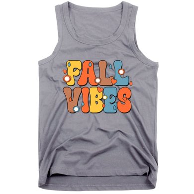 Fall Vibes Retro Groovy Cute Tank Top