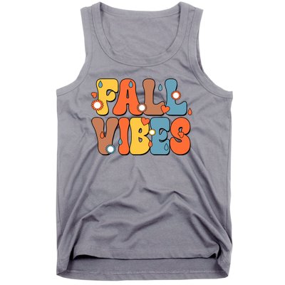 Fall Vibes Retro Groovy Cute Tank Top