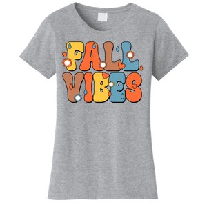 Fall Vibes Retro Groovy Cute Women's T-Shirt