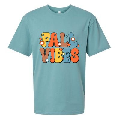 Fall Vibes Retro Groovy Cute Sueded Cloud Jersey T-Shirt