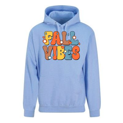 Fall Vibes Retro Groovy Cute Unisex Surf Hoodie