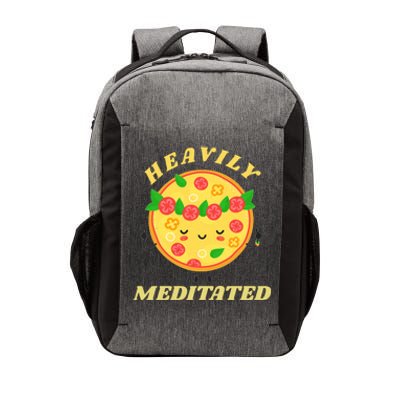 Funny Vintage Retro Heavily Meditated Pizza Gift Vector Backpack