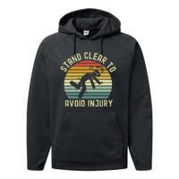 Funny Virtual Reality Vr Stay Clear To Avoid Injury Performance Fleece Hoodie