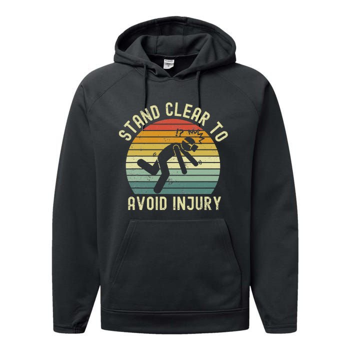 Funny Virtual Reality Vr Stay Clear To Avoid Injury Performance Fleece Hoodie