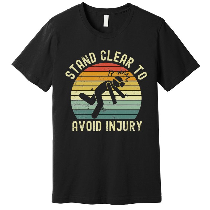 Funny Virtual Reality Vr Stay Clear To Avoid Injury Premium T-Shirt