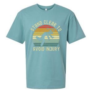 Funny Virtual Reality Vr Stay Clear To Avoid Injury Sueded Cloud Jersey T-Shirt