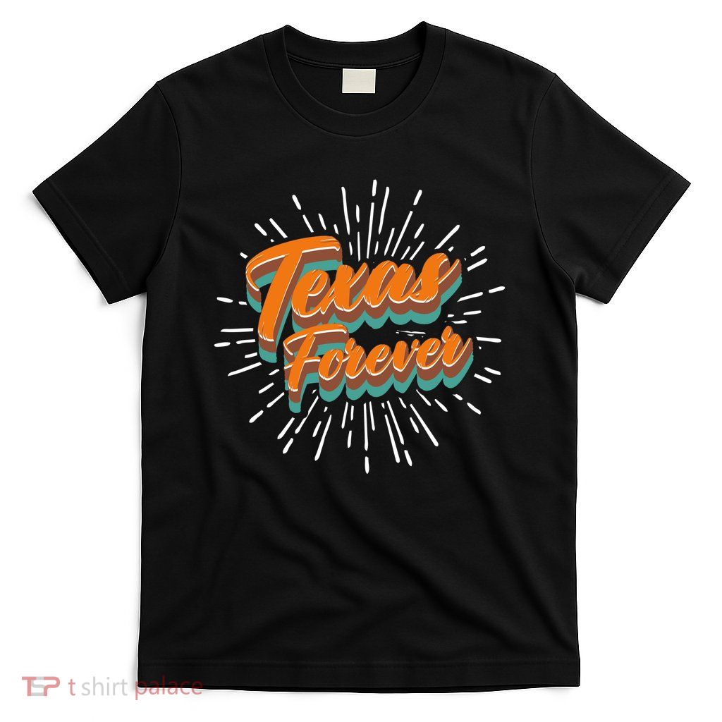 Funny Vintage Retro Starburst Texas Forever T-Shirt