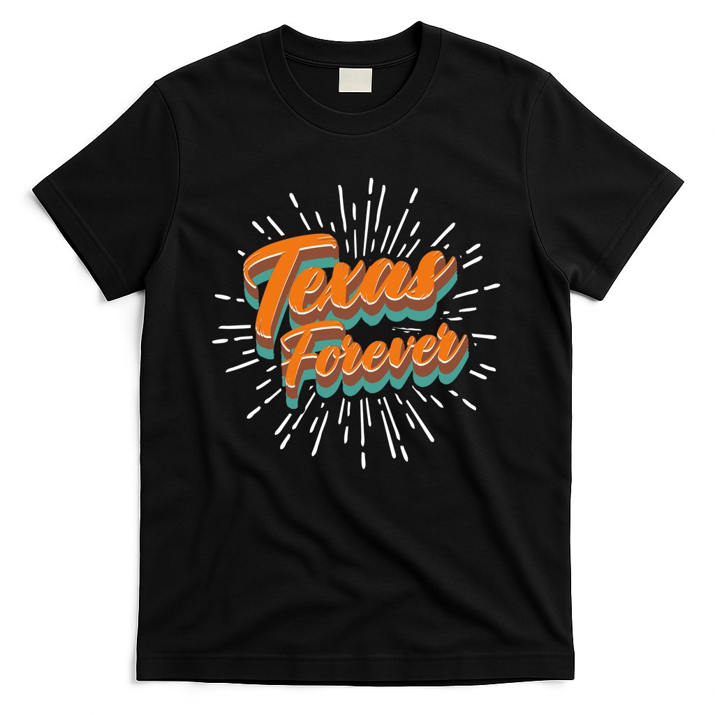 Funny Vintage Retro Starburst Texas Forever T-Shirt