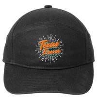Funny Vintage Retro Starburst Texas Forever 7-Panel Snapback Hat