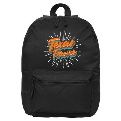 Funny Vintage Retro Starburst Texas Forever 16 in Basic Backpack