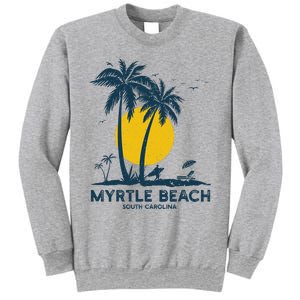 Family Vacation Retro Sunset South Carolina Myrtle Beach Sweatshirt