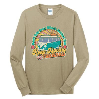 Funny Vintage Retro VW Bus Keep Moving Forward Sunshine Tall Long Sleeve T-Shirt