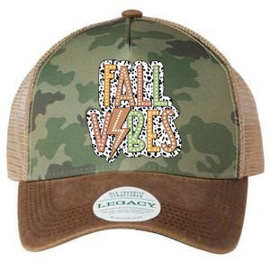 Fall Vibes Retro Autumn Patterns Legacy Tie Dye Trucker Hat